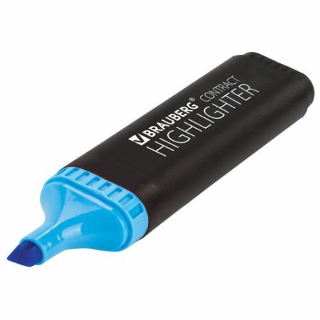 Текстмаркеры НАБОР 4шт 1-5мм скошенный наконечник (лим,гол,зел,роз) BRAUBERG CONTRACT