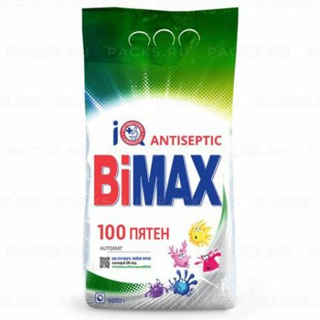 Порошок стиральный BIMAX 100 пятен 9кг автомат 1/1