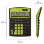 Калькулятор настольный BRAUBERG EXTRA-12-BKBU (206x155мм) 12разр дв питание ЧЕРНО-САЛАТОВЫЙ 1/20