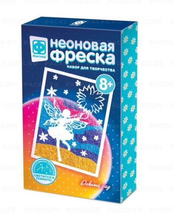 Аппликация Неон фреска мини Дивный сад 1/36