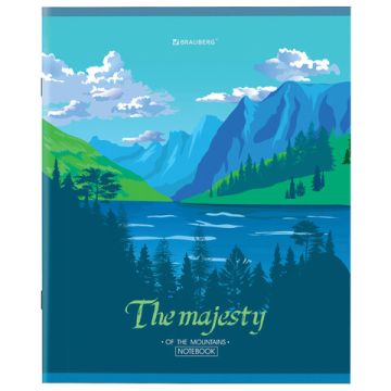 Тетрадь 48л А5  клетка обложка картон Majesty BRAUBERG 1/10/100