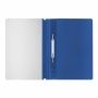 Папка скоросшиватель с прозр верхн лист STAFF синий 1/25