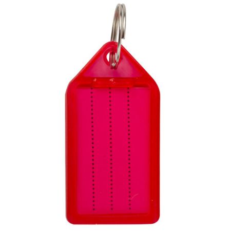 Бирки для ключей КОМПЛЕКТ 20 ШТ длина 55 мм инфо-окно 39х22 мм АССОРТИ BRAUBERG 1/1 (клиент)