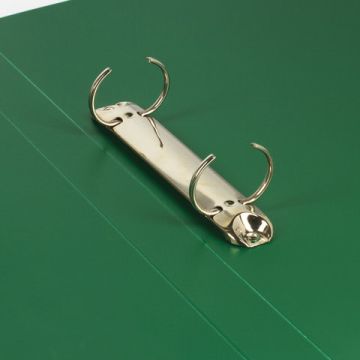 Папка на 2 кольца 25мм до 170 листов 0,5мм зеленая BRAUBERG Office 1/40 (клиент)