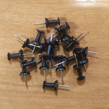 Силовые кнопки-гвоздики черные 50шт STAFF 1/24 (Клиент)