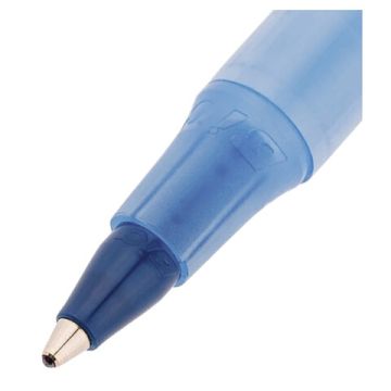 Ручка шариковая синяя узел 1мм линия 0,32мм корпус голубой BIC Round Stic 1/60