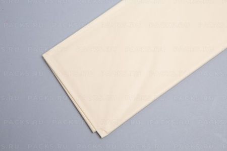 Бумага подарочная Тишью в листах 50х66см кремовый 10/10