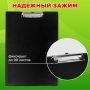Доска-планшет с прижимом и крышкой А4 22,8х31,8см картон/ПВХ черный STAFF 1/48 (Клиент)