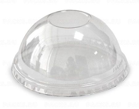 Крышка для стакана шейкер ПЭТ d-95 купольная без отверстия ПолиЭр 50/1000