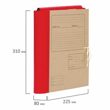 Папка архивная с завязками 80мм до 700л крафт 1/25 (Клиент)