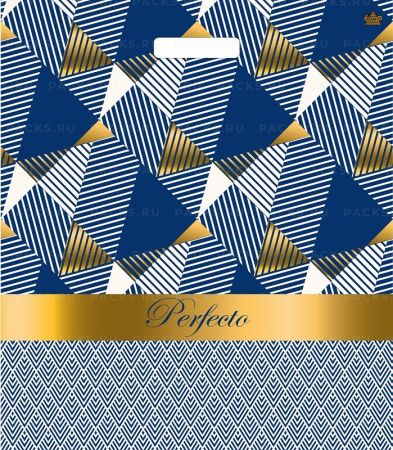 Пакет с вырубной ручкой (42х48)-90 Перфекто Паскаль Тико 25/400