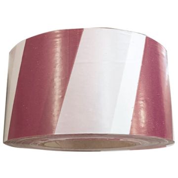 Сигнальная лента бел-красн (75х250) СТАНДАРТ основа полиэтилен 1/20 (Тендер)