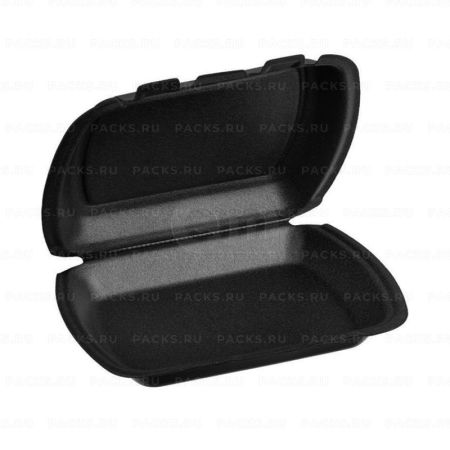 ВПС Ланч-бокс 1-сек (250х195х68) черный LB-1 эконом вспен ТДУ 100/100