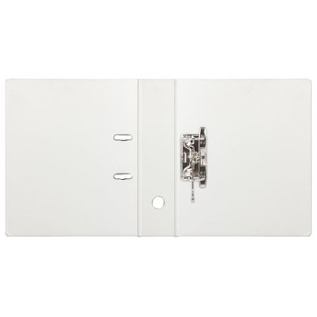 Папка-регистратор А4 70мм BRAUBERG  с двухсторонним покрытием из ПВХ , белая 1/20