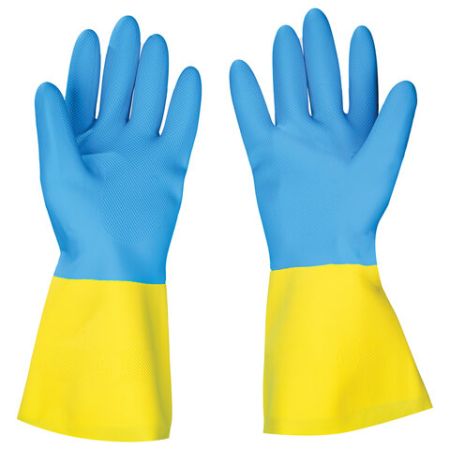 Перчатки спец латексно-неопреновые х/б напыление р9 L SCAFFA Спектр КЩС-1 1/12 (Клиент)