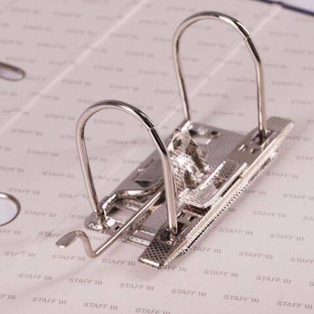 Папка-регистратор А4 80мм STAFF Basic с мраморным покрытием синяя без уголка 1/20  (Клиент)