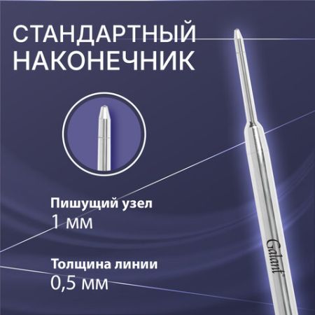 Стержень шариковый синий 98мм узел 1мм линия металл PARKER Gakant 1/20/480 (Клиент)