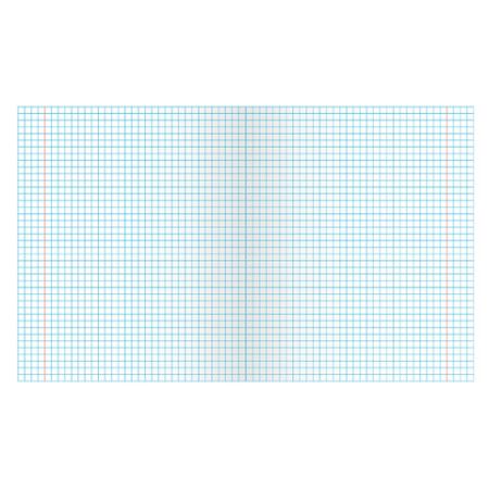 Тетрадь 24л клетка с полями ЗЕЛЁНАЯ обложка офсет ПЗБМ 1/150