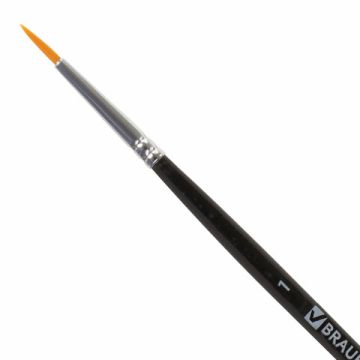 Кисть синтетика круглая №1 BRAUBERG 1/30