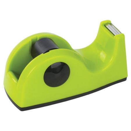 Диспенсер для скотча 11,8х5х5см настольный, утяжеленный, средний, салатовый Brauberg 1/48