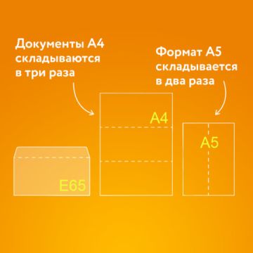 Конверты Е65 110х220мм 80г/м2 отрывная лента внут запечатка BRAUBERG 100/1000  (Клиент)