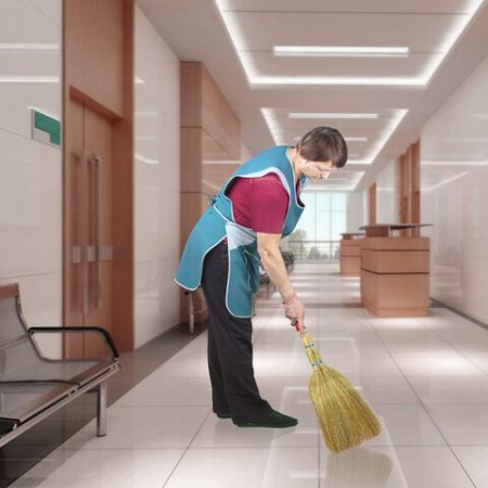 Веник Сорго 3-х прошивной ручка в пленке 360-380г ширина метелк 28-31см длина79см ЛАЙМА 1/20 (клиент