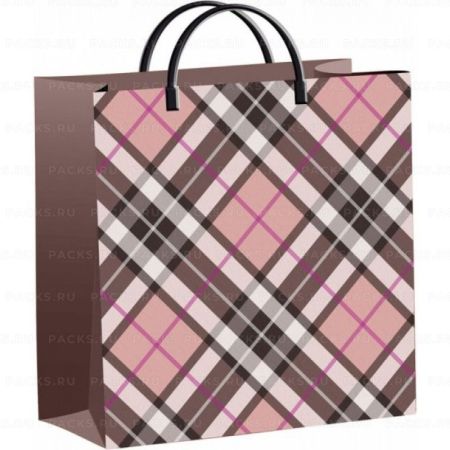 Пакет пластиковый (30х30+10)-140 Клетка Барберри Тико 1/40