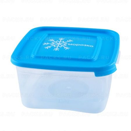 Контейнер для замораживания продуктов 1л квадрат Морозко 1/40
