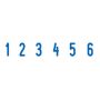 Нумератор 6-разрядный, оттиск 25х4мм синий TRODAT 4846, корпус черный 1/10/750 (клиент)