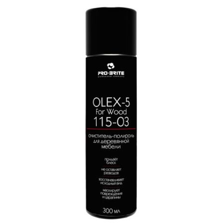 Полироль-пена для мебели 300мл PRO-BRITE OLEX-5 For Wood 1/20 (Клиент)