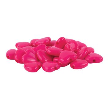 Бусины для творчества СЕРДЦЕ, 10мм, 30г., св.розовые, розовые, фиолетвые, ОСТРОВ СОКРОВИЩ (вывод)