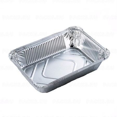 Касалетка алюминиевая 260х192х56/215х146мм 1900мл L-край (крышка 463549) R64L 50/400