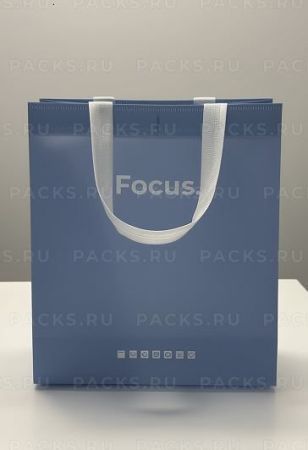 Сумка хозяйственная без молнии (29х25х14) Focus Спанбонд + БОПП-ламинация 1/25/300