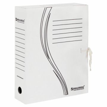 Накопитель документов Папка с завязками 75мм БЕЛЫЙ на 700л BRAUBERG 1/50 (клиент)