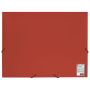 Папка на резинках до 300листов красная 500мкм Office BRAUBERG 1/50