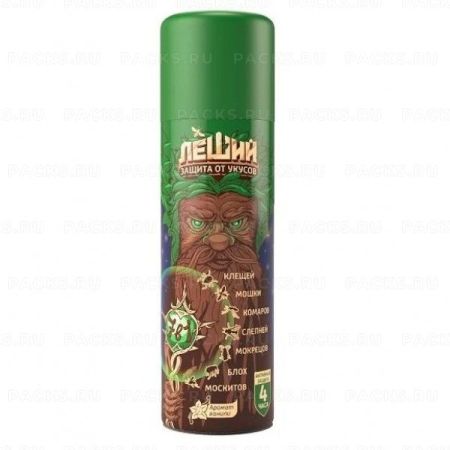 Репеллент аэрозоль от комаров, клещей и мошек Рефтамид Леший 150мл Сибиар 1/24