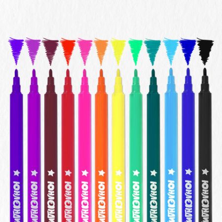 Фломастеры 12цв вентилируемый колпачок ЮНЛАНДИЯ Классные 1/12