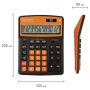 Калькулятор настольный BRAUBERG EXTRA-12-BKBU (206x155мм) 12разр дв питание ЧЕРНО-ОРАНЖЕВЫЙ 1/20