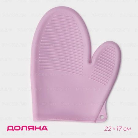 Прихватка силиконовая 22х17см Доляна 1/12/288 