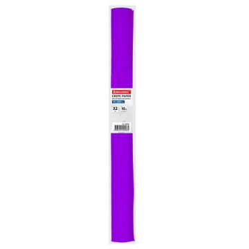 Бумага гофрированная креповая 50см х2,5м фиолетовая BRAUBERG  32г/м 1/10/200