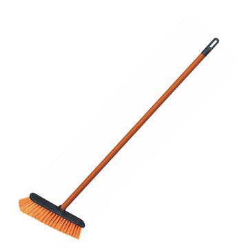 Щетка для уборки с черенком 110 см, ширина 31 см щетина 7см пластик еврорезьба YORK AZUR 1/24