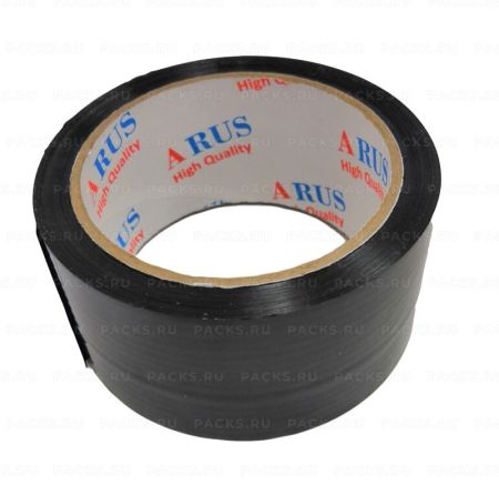 Клейкая лента цветная (48х57) черная  ARUS (АРУС) 6/36 
