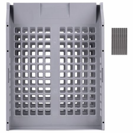 Лоток горизонтальный для бумаг 334х255х271мм (3шт) серый BRAUBERG GRAND OFFICE 1/4 (Клиент)