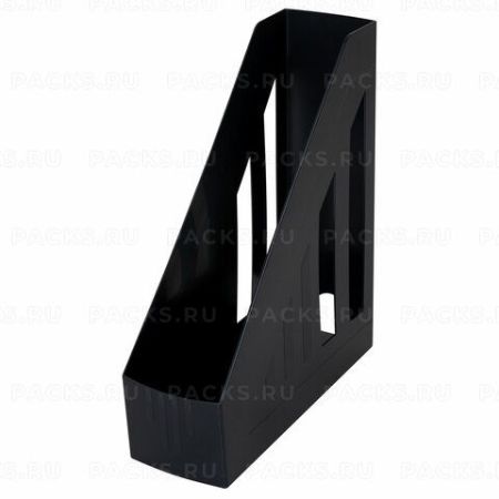 Стойка-угол для бумаг и журналов BRAUBERG "Contract" ширина 85 мм, черная, 230886 ПЛС 1/16