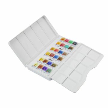 Краски акварельные 24цв  художественные кюветы 2,5 мл пенал Санкт-Петербург 1/15 (клиент)