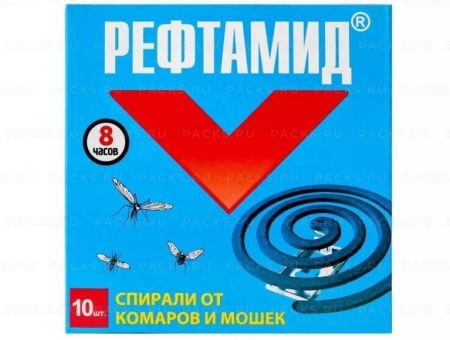 Репеллент Спирали от комаров REFTAMID (10шт) Сибиар 1/10/600