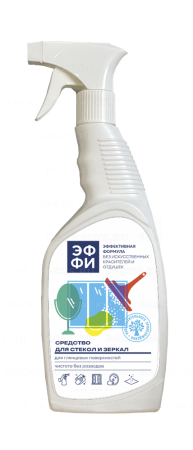 Средство для мытья стекол и зеркал 750мл триггер Эффективная формула ЭФФИ (эксперт 1000) 1/15
