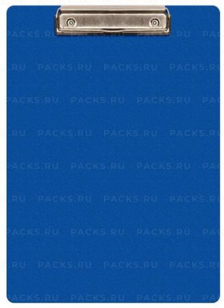 Доска-планшет с прижимом А4 1мм пластик синий Buro 1/28