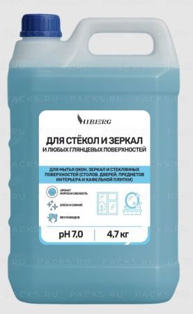 Средство для мытья стекол и зеркал канистра 5л HOME Морская свежесть HIBERG 1/4 