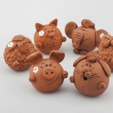 Масса керамическая для лепки ОСТРОВ СОКРОВИЩ 500 г терракот 1/36 (клиент)